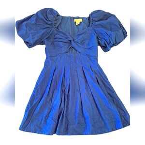 NWOT House of Harlow 1960 Linen Cutout Dress